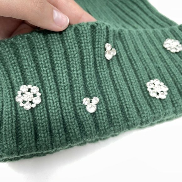 Disney Green Knit Beanie with Pom Poms - Picture 3 of 7